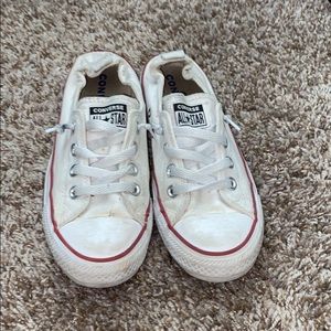 White slip on converse